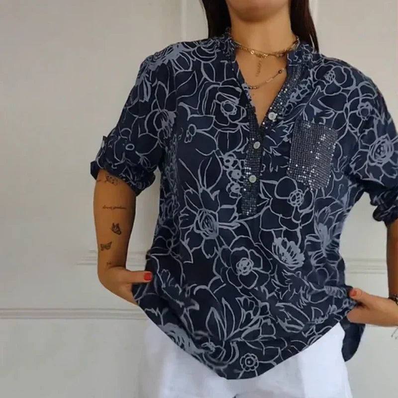 Isabelle - The Lightweight Floral Blouse for Effortless Elegance