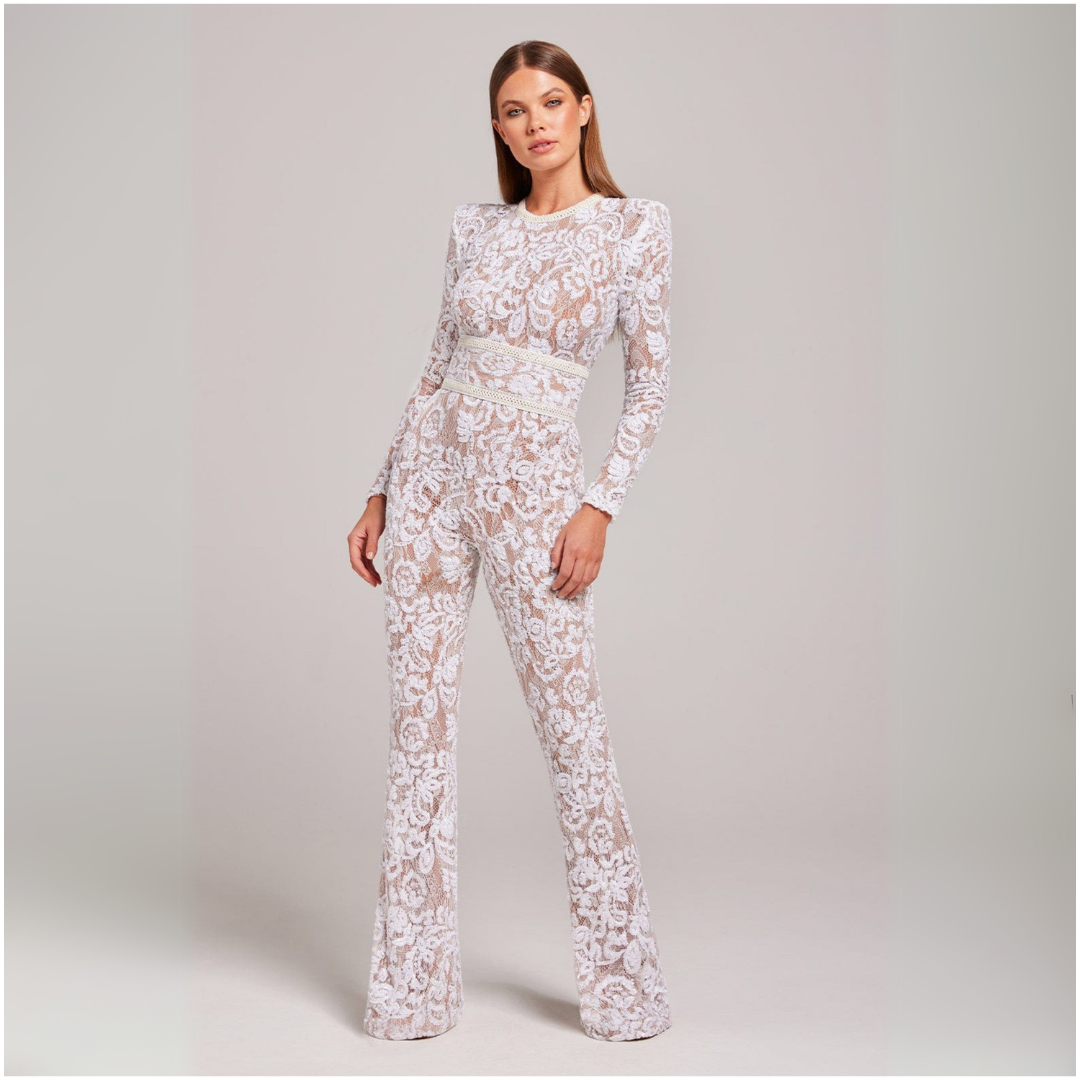 Women's Lace Jumpsuit | Full Body Lace Jumpsuit | Bellagio Moda