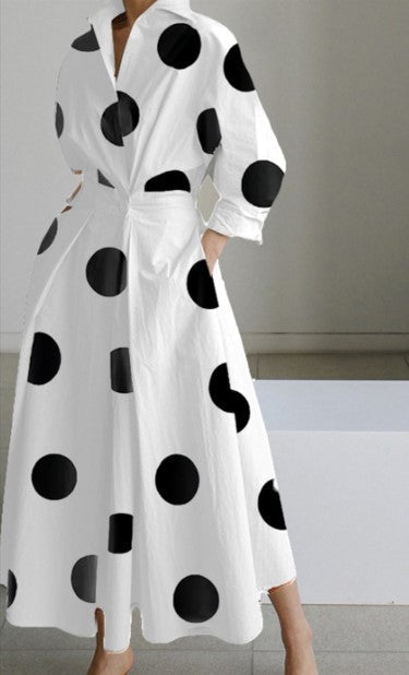 Esther - Elegant Cotton Shirt Dress – Timeless Sophistication for Spring