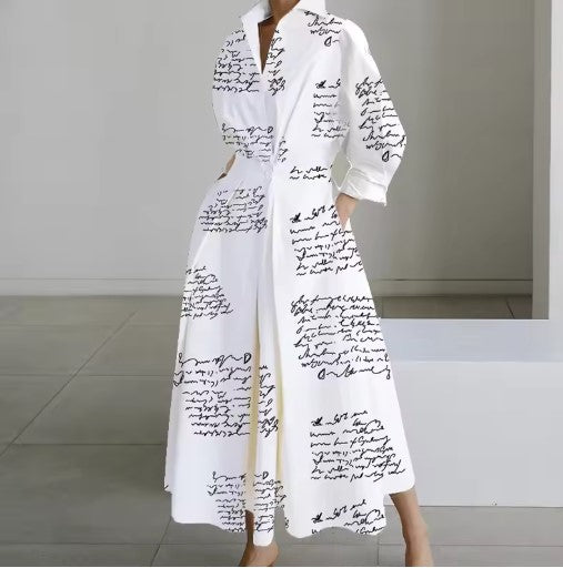Esther - Elegant Cotton Shirt Dress – Timeless Sophistication for Spring