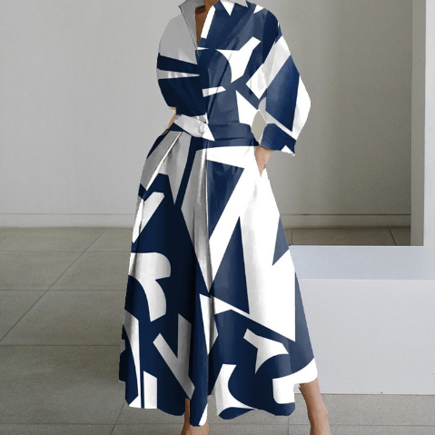 Esther - Elegant Cotton Shirt Dress – Timeless Sophistication for Spring