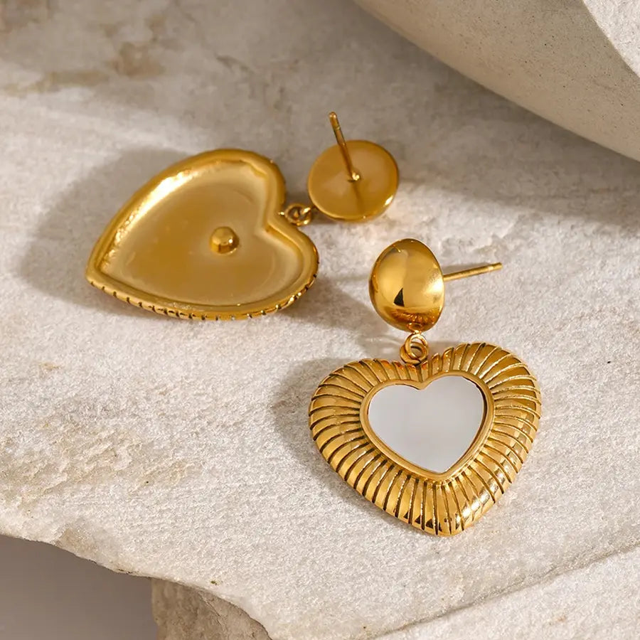 Heart Hoop Earrings | Amour Royale Earrings | Bellagio Moda