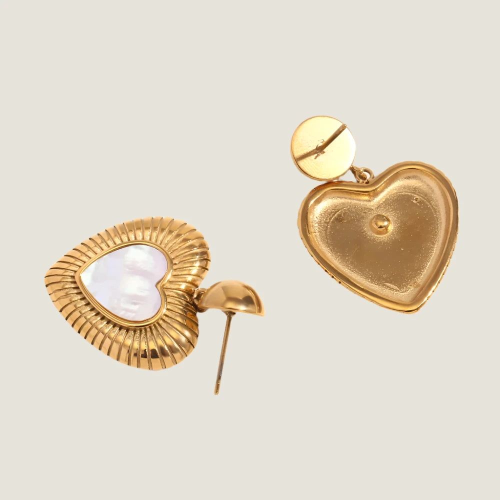 Heart Hoop Earrings | Amour Royale Earrings | Bellagio Moda